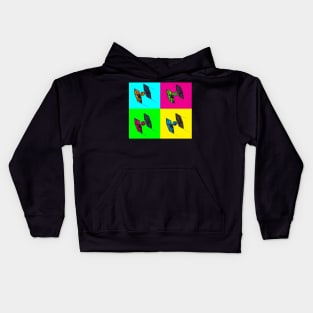 Contrast Color Squadron Kids Hoodie